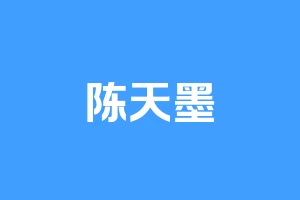 陈天墨