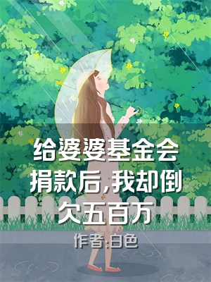 给婆婆基金会捐款后，我却倒欠五百万