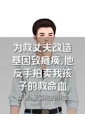 为救丈夫改造基因致瘫痪，他反手拍卖我孩子的救命血