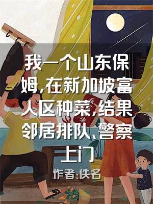 我一个山东保姆，在新加坡富人区种菜，结果邻居排队、警察上门