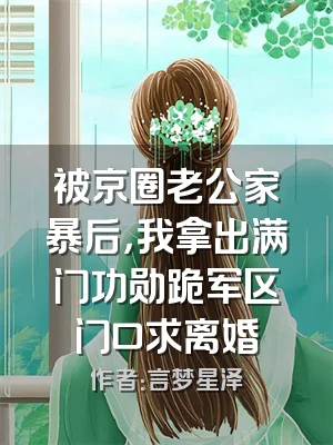 被京圈老公家暴后，我拿出满门功勋跪军区门口求离婚