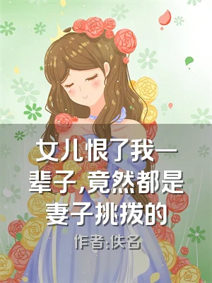 女儿恨了我一辈子，竟然都是妻子挑拨的
