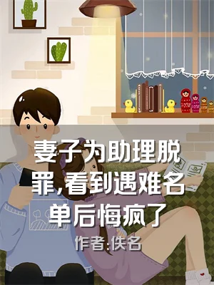 妻子为助理脱罪，看到遇难名单后悔疯了