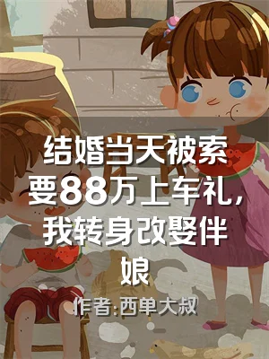 结婚当天被索要88万上车礼，我转身改娶伴娘