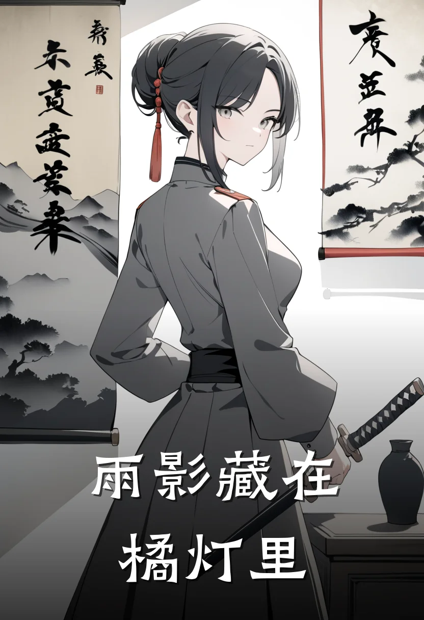 雨影藏在橘灯里