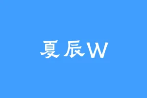 夏辰W
