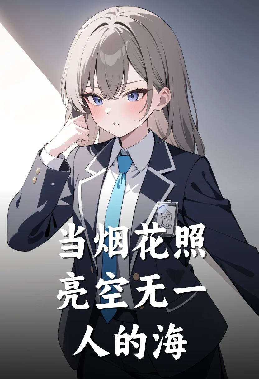 当烟花照亮空无一人的海