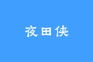 夜田侠